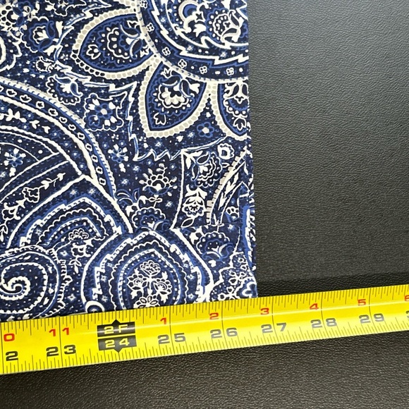 Charter‎ Club Classic Fit Women's 6 Blue Paisley Pants 4 Pocket Preppy Business - Picture 10 of 13